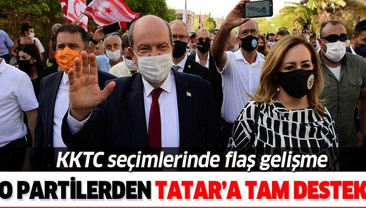 KKTC'deki Cumhurbaşkanlığı seçimlerinin ikinci turunda o partilerden Ersin Tatar'a tam destek!
