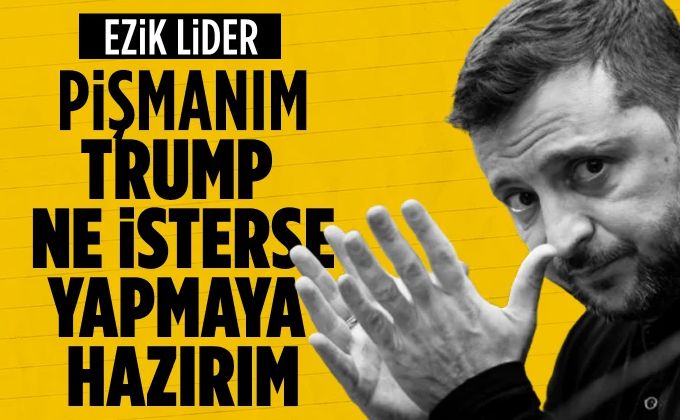 Zelenskiy'den geri adım! Trump'ın liderliği altında çalışmaya hazırız