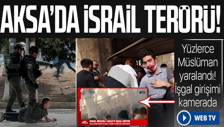 SON DAKİKA: İşgalci İsrail polisi nöbet tutan Filistinlilere saldırdı