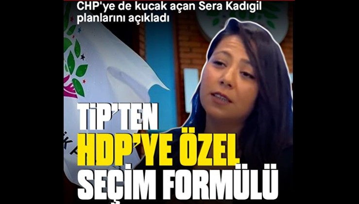 TİP'ten HDP'ye özel seçim formülü