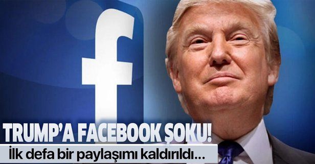 Trump'a Facebook şoku: Yaptığı paylaşım "Kovid19 hakkında yanlış iddialar" içerdiği gerekçesiyle silindi